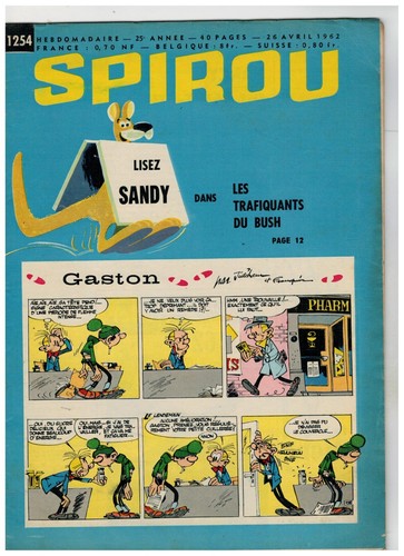 Spirou 1254 gaston la - spirou,