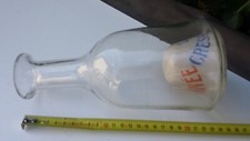 Ancienne belle carafe loupe en verre ABSINTHE LA CRESSONNEE
