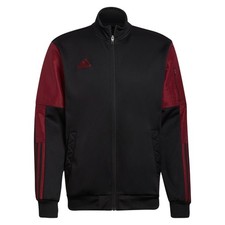 Adidas HOMME Tiro Fermeture Éclair Piste Veste Haut Noir Foot Entraînement Chaud