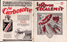 PUTEAUX 92: USINE / HUILE automobile GARAGES-STATION "TECALEMIT" Revue NOEL 1929