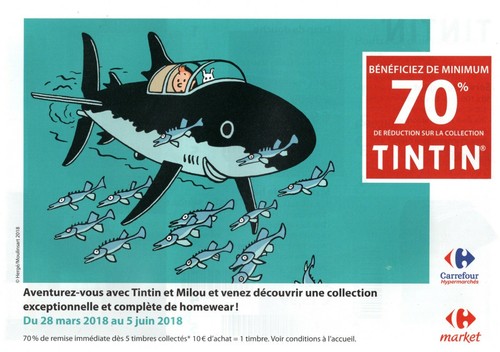 Tintin rare depliant - rare,