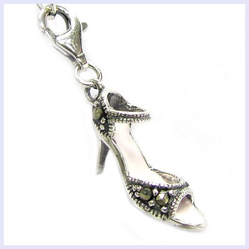 Sterling silver marcasite - silver,