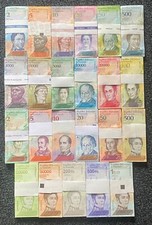 ? TOUTES les LIASSE VENEZUELA UNC dispo x100 BILLETS BUNDLE 100 pcs BANK NOTES