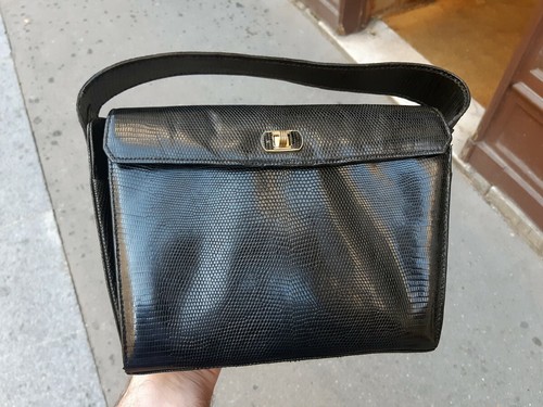 Sac main vintage lézard - à,