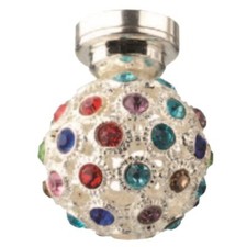 Maison de Poupées Plafond Lampe Disco Lumière LED Batterie Miniature Éclairage