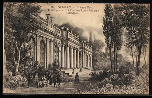 Cpa neuilly château royal - neuilly,,