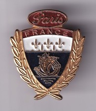 RARE PINS PIN'S .. TOURISME BLASON ARM BATEAU VOILIER VILLE DE PARIS 75 3D ~GC