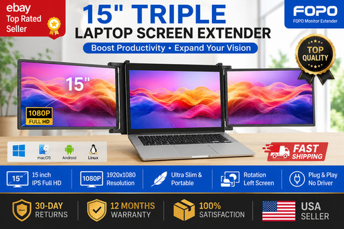 Triple portable monitor - 15",
