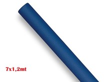 Nappe En Papier Gaufré Dimensions 7x1,2 Mètres Couleur Bleu Moc