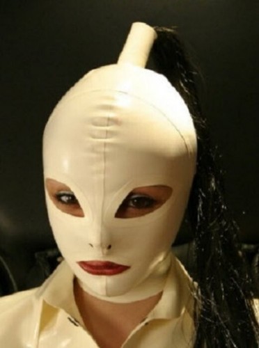 Latex hood with - hood,