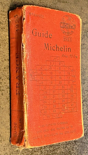 Michelin guide red 1923 - michelin,
