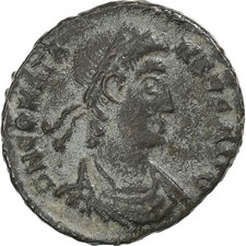 [#1505043] Constans, Follis, 348-350, Siscia, Bronze, AU, RIC:244