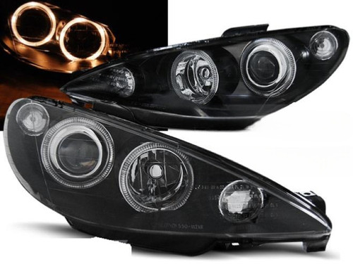 Paire feux phares - feux, peugeot