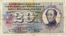 #16064 - SUISSE Billet 20