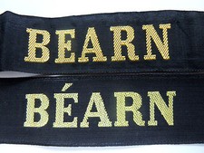 LOT 2 VARIANTES Porte Avions BEARN Marine Ruban légendé ORIGINAL cap tally 1940 