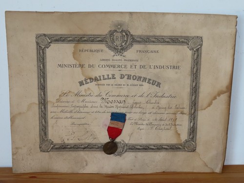 Médaille diplome - diplome,