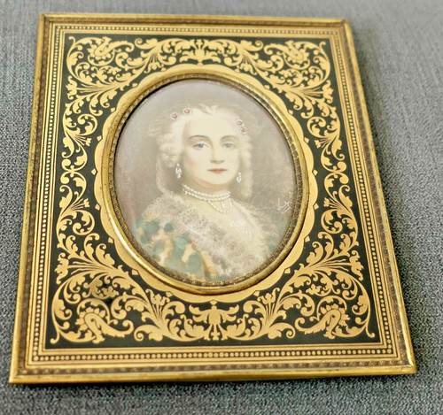 Miniature cadre boulle tableau - miniature,