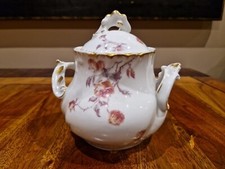 Rare Sucrier  En Porcelaine De Limoges Jean Pouyat Époque 1900