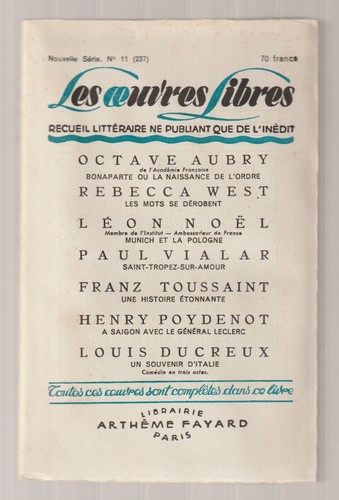 Les oeuvres libres - les, n°11