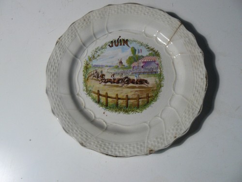 Assiette dessert amand - assiette,