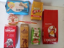 Lot 6 boites années 1960/70, biscottes L'angevine, Cantreau -goulou