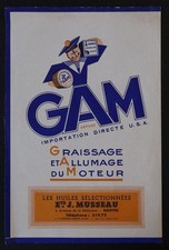 Publicité GAM Graissage