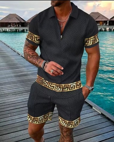 Gold tiger short sleeve polo - short,