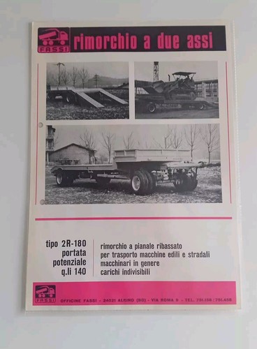 Fassi remorque transport de - fassi,