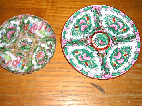 Paire assiettes canton - de,