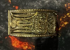 TRÈS BEAU BRACELET BERBÈRE EN ARGENT OUVRAGE CHAÎNE DE SÉCURITÉ 