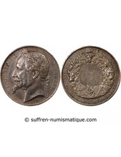 France Comice Agricole, Napoleon III - Medaille Argent Poinçon Abeille (1860-187
