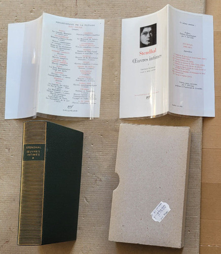 Oeuvres intimes stendhal - oeuvres, 1