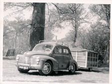 Auto c. 1950 - RENAULT 4 CV Remorque-Caravane - Div 12208