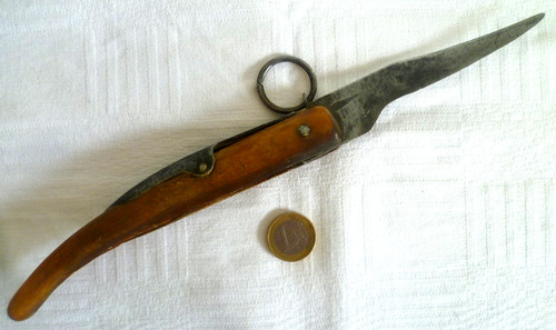 Ancien couteau palme manche - couteau,