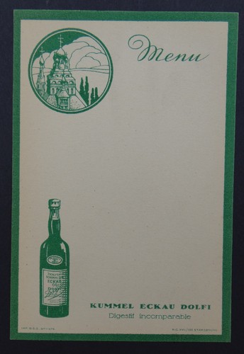 Menu dolfi kummel eckau - dolfi,