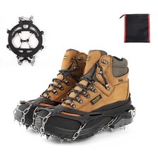 Crampons pour chaussures de montagne avec 10 dents - Crampons épais en acier ...