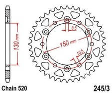 Roue a Chaîne 47 Dents