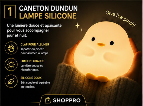 Veilleuse canard silicone - canard,