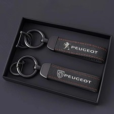 Porte-clés cuir Peugeot – 206 207 208 308 508 3008 Peugeot Leather Keychain