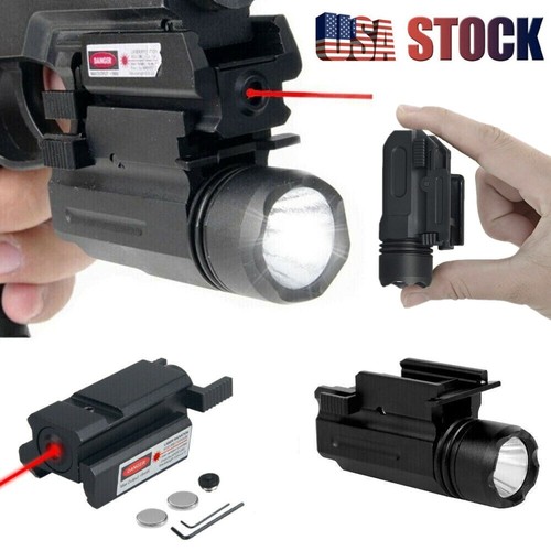 Led pistol flashlight - pistol, red