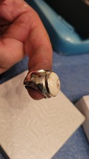 1960  BAGUE ARGENT 925 + PIERRE SEMI PRECIEUSE T 52 53