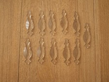 Lot de 11 Pampilles cristal lustre applique girandole Saint Louis Baccarat