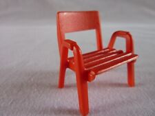 PLAYMOBIL  CHAISE ROUGE SIEGE FAUTEUIL VACANCES CAMPING MAISON