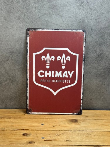 Plaque métal chimay 594 - métal,