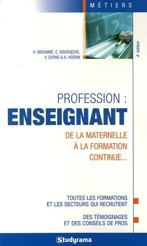 Profession enseignant de - profession, :