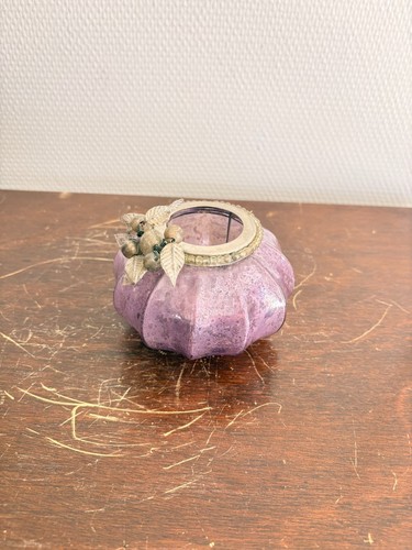 Photophore citrouille verre - photophore,