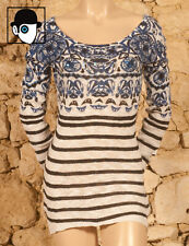 TUNIQUE / ROBE À RAYURES "DESIGUAL" - UK 8 / US 4 / FR 36