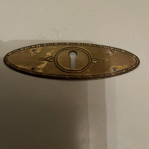 Ancienne cache serrure ovale - cache,