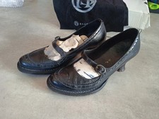 Très beaux escarpins salomé, noirs, Rococo Neosens, 37