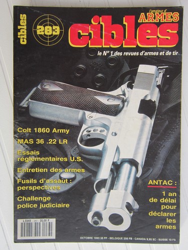 Cibles 283 colt 1860 - cibles,